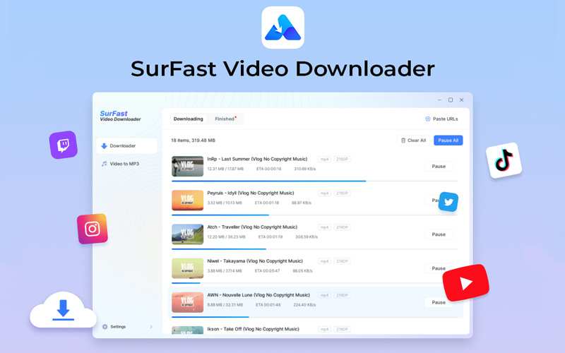 Surfast Video Downloader Lifetime Deal.